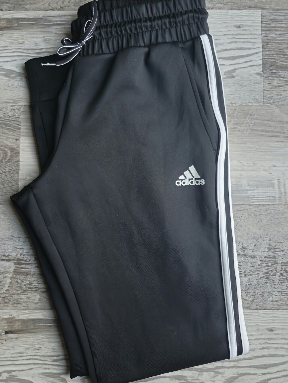 Adidas AeroReady Track Jogger Pants Black White Striped NWOT Women Small